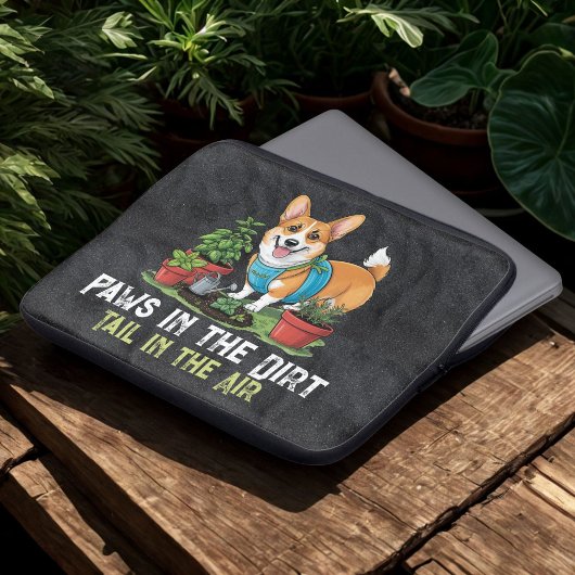 Witty Corgi Laptopschutzhülle