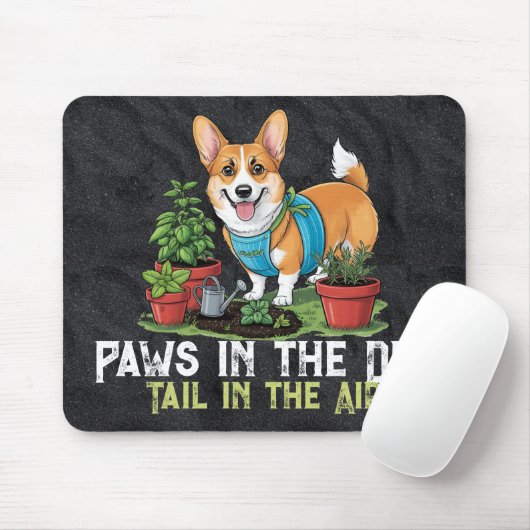 Witty Corgi Mousepad (Mit Mouse)