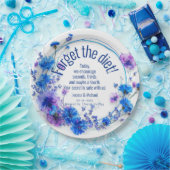 💍 Witty Cornflowers und Lavender Elegance Pappteller (Party)