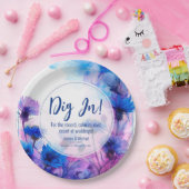 💍 Witty Cornflowers und Lavender Elegance Pappteller (Party)