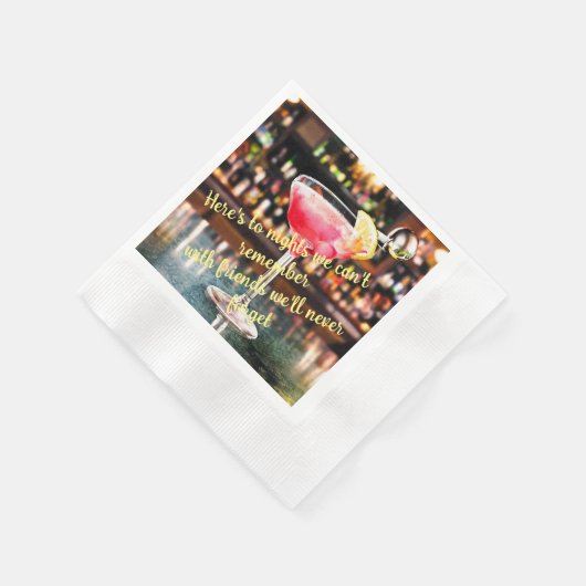 Witty Cosmo Cocktail Napkins Serviette (Ecke)