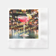 Witty Cosmo Cocktail Napkins