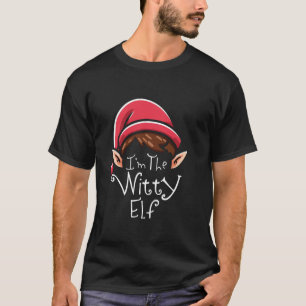 Witty Elf Group Familie Matching Weihnachtskostüm T-Shirt