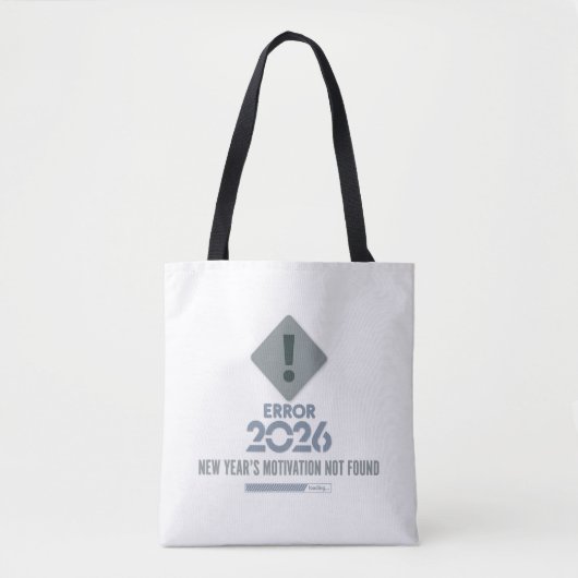 Witty Error 2026 Tech Humor Shoulder Tote Bag Tasche (Vorderseite)