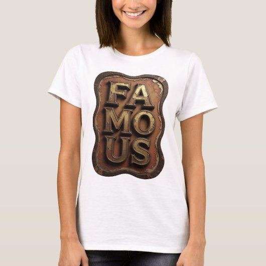 Witty Gold Berühmt Grafikdesign T-Shirt (Vorderseite)