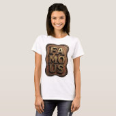 Witty Gold Berühmt Grafikdesign T-Shirt (Vorne ganz)