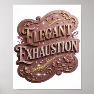 Witty Gold ELEGANTE ERSCHÖPFUNG Poster