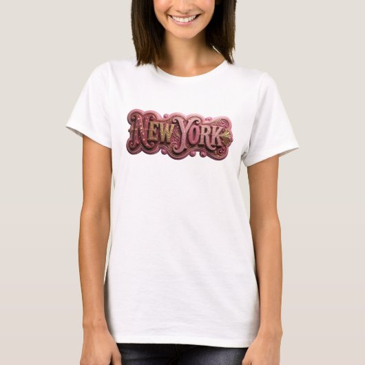 Witty Gold NEW YORK T-Shirt (Vorderseite)