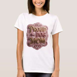 Witty Gold STOLZE HUND MAMA Individuelles Design T-Shirt