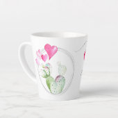 Witty Hearts Valentine's Day Gift Milchtasse (Linke Ecke)