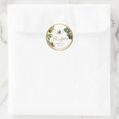 Witty Logo Design Elegant Fig Jam behält Klasse Runder Aufkleber (Tasche)