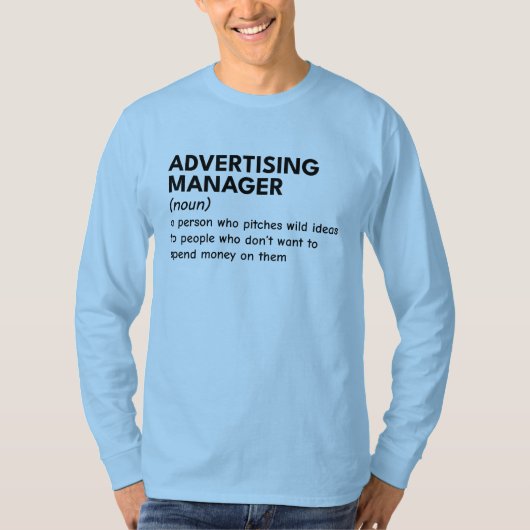 Witty Marketing Manager Look T-Shirt (Vorderseite)