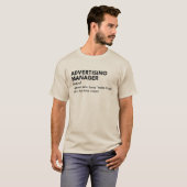 Witty Marketing Manager T-Shirt (Vorne ganz)