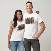 Witty Orange TRAIN HARD T-Shirt (Unisex)