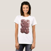 Witty Pink UNGLAUBLICH Statement Design T-Shirt (Vorne ganz)