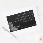 Witty-Pro-Life-Aufkleber Rechteckiger Aufkleber (Umschlag)