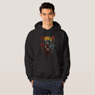 Witty Retro Dog: Ihr spielerischer Begleiter Hoodie