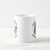 Witty Retro Girl - Hübsch müde von Bull Tri-Blend Kaffeetasse (Mittel)