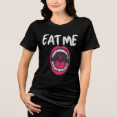 Witty Urban Style: Essen Sie mich Tri-Blend Shirt (Vorderseite)