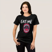 Witty Urban Style: Essen Sie mich Tri-Blend Shirt (Vorderseite voll)