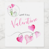 Witty Valentine's Day Weingeschenke Weinetikett (Einzelnes Label)