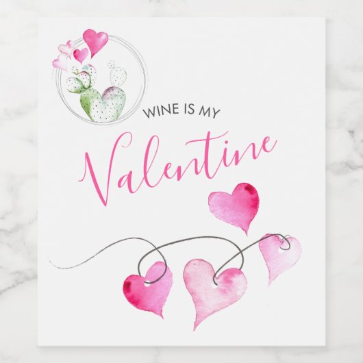 Witty Valentine's Day Weingeschenke Weinetikett (Einzelnes Label)