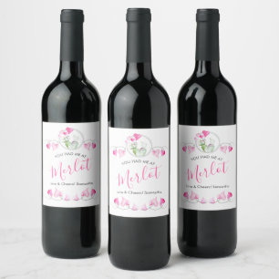 Witty Valentine's Day Weingeschenke Weinetikett