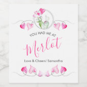 Witty Valentine's Day Weingeschenke Weinetikett (Einzelnes Label)