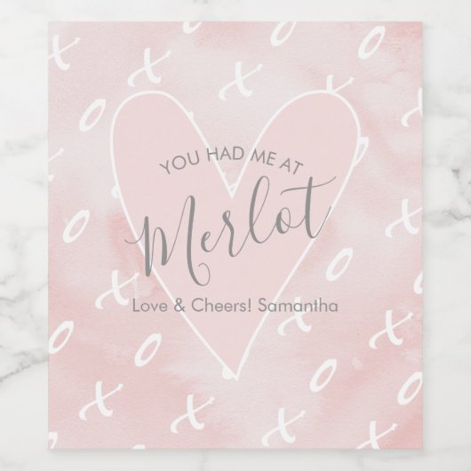 Witty Valentine's Day Weingeschenke Weinetikett (Einzelnes Label)