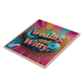 "Witty Wealth and Elegance" Fliese (Seite)