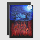 Wittzeit zwischen Himmel und Hölle Magnetkarte (Vorne/Hinten)