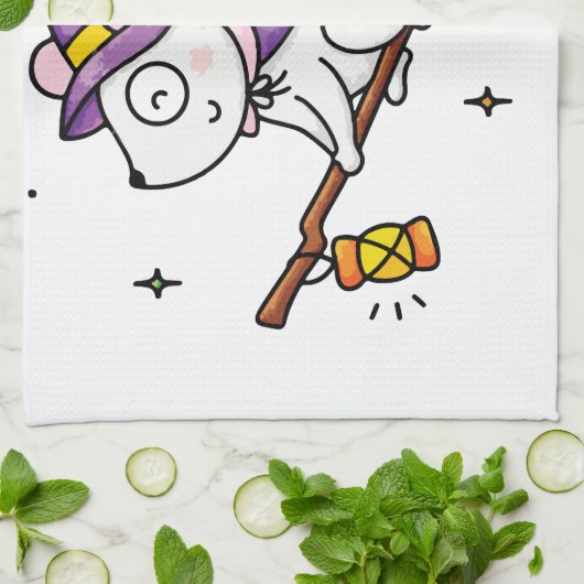 Wittzstunde Geschirrtuch (Gefaltet)