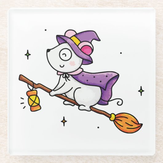 Wittzstunde Glasuntersetzer (Vorderseite)