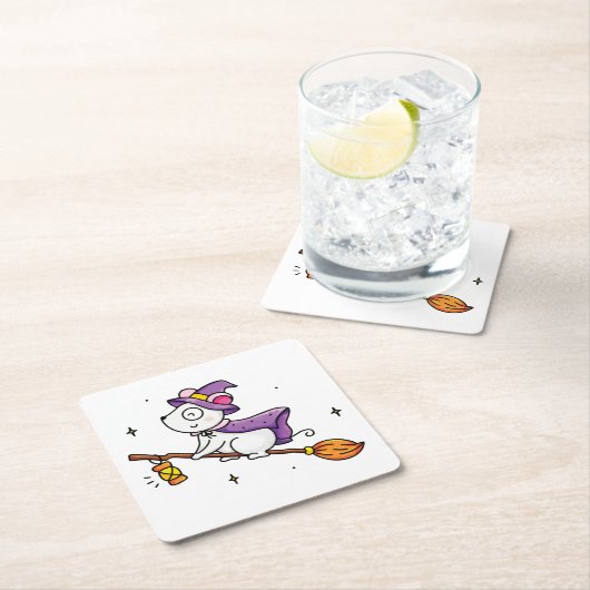 Wittzstunde Rechteckiger Pappuntersetzer (Vor Ort)