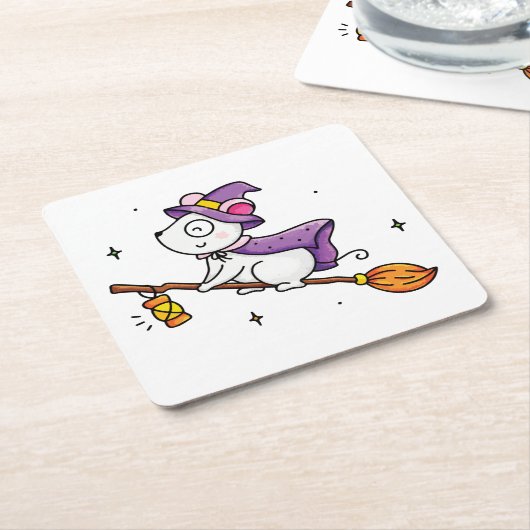 Wittzstunde Rechteckiger Pappuntersetzer (angewinkelt)