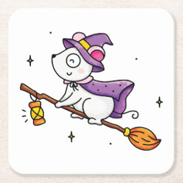 Wittzstunde Rechteckiger Pappuntersetzer