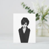 Witwe Postkarte (Stehend Vorderseite)