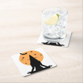 Witwe Rechteckiger Pappuntersetzer (Vor Ort)