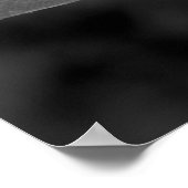 Witwen Skimmer Dragonfly Schwarz & Weiß Fotografie Poster (Ecke)