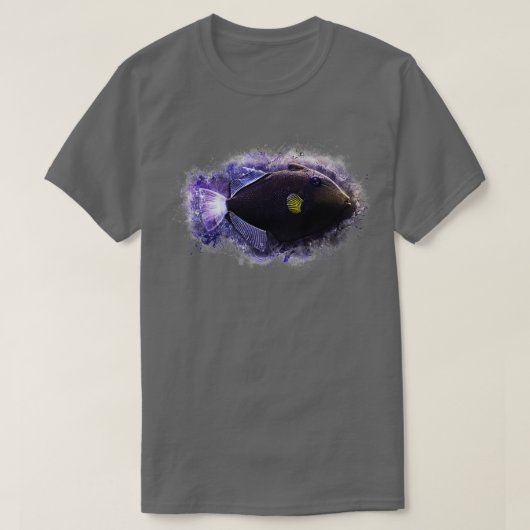 Witwen triggerfish Melichthys individua T-Shirt (Design vorne)