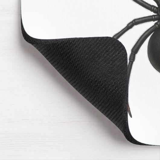 Witwenwarnung: Schwarze Witwenspinne Mousepad (Ecke)