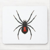 Witwenwarnung: Schwarze Witwenspinne Mousepad (Vorne)