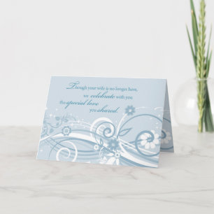 Witwer Hochzeitstag nach Verlust der Ehefrau Blau Karte