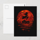 WITZ AUF ROTEN MOON POSTKARTE (Vorne/Hinten)