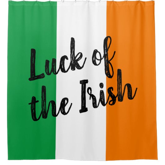 Witz der irischen Flagge lustig Duschvorhang (Vorderseite)