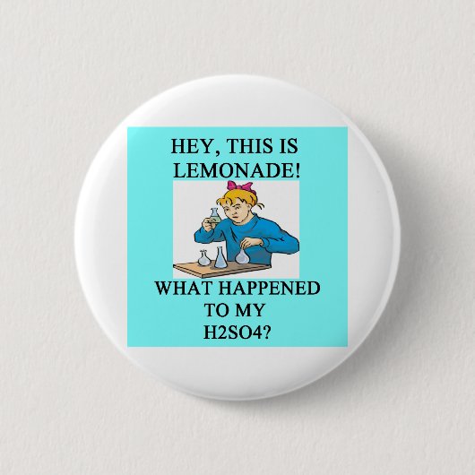 Witz der Limonade h2so4 Button (Vorderseite)