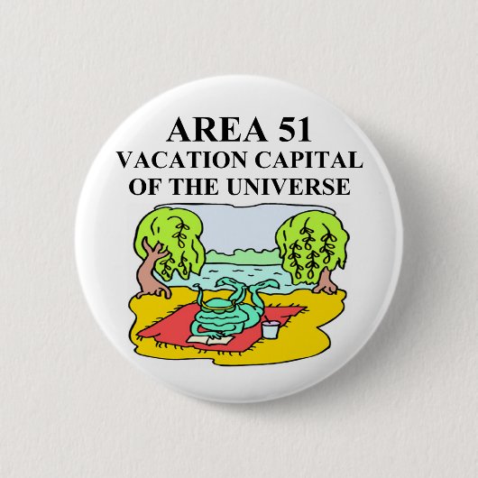 Witz des Bereichs 51 Button (Vorderseite)