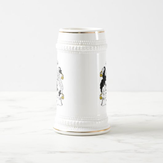 Witz-Familienwappen Bierglas (Mittel)