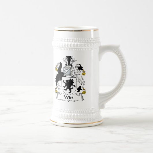 Witz-Familienwappen Bierglas (Rechts)
