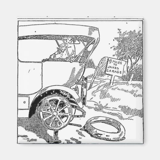 Witz Magnet vintage (Vorne)